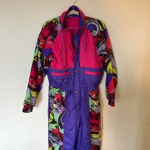 Retro 80s Ski Suit